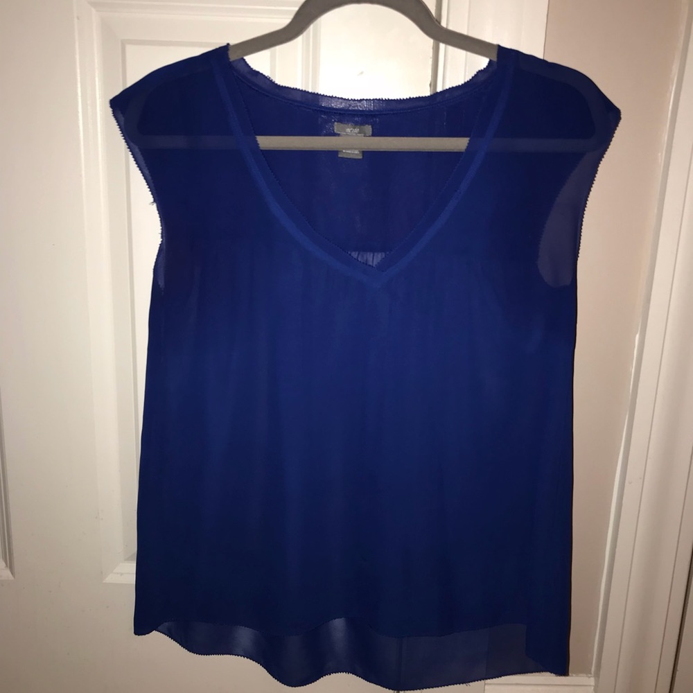 Aerie Sheer Blue Shirt